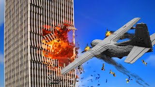 Realistic Plane Crashes w Ragdolls 😱 Teardown [upl. by Ahseele]