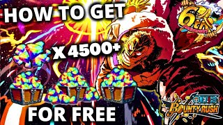 How to Get 4500 RAINBOW DIAMONDS for FREE  Before 6th Anniversary 『One Piece Bounty Rush』 [upl. by Idoj]