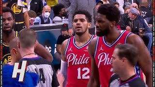 Joel Embiid Gives a DEATH STARE at Referee after Getting Technical Foul 👀 [upl. by Ynahteb957]