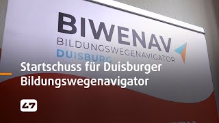 STUDIO 47 live  STARTSCHUSS FÜR NEUEN DUISBURGER BILDUNGSWEGENAVIGATOR [upl. by Akinom]