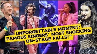 Compilation of Singers Falling on Stage [upl. by Ahseat76]