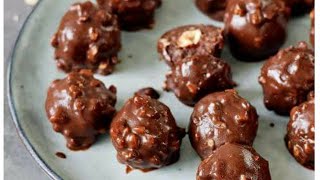 Ferrero Rocher home made Chocolate truffles recipe by Innovative chef [upl. by Wickman]