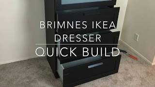 IKEA Furniture Quick Build  Brimnes Dresser [upl. by Nerot928]