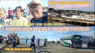 FROM TICAO ISLAND KANAYON BACK TO CAVITE islandtravelislandhopping rudykanayontv [upl. by Ikcir]