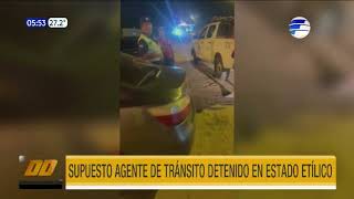 Supuesto agente de Tránsito detenido en estado etílico [upl. by Alyled841]