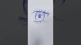 Drawing eye anime art drawing easydrawing anime eyes shorts [upl. by Ozmo952]