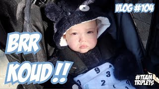 VOOR HET EERST WANDELEN MET DE DRIELING BUGGY ☆ DRIELING FAMILIE VLOG 104 [upl. by Ednyl]