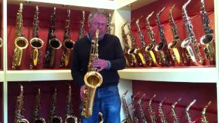 Roland Brunt test Selmer Reference 54 goudlak tenorsax bij Harry Bakker Saxofoons [upl. by Ewan]