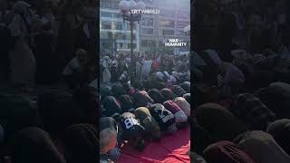 American Muslims pray in New York to mark October 7 [upl. by Timofei]