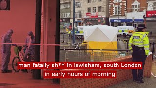 Man fatally sh in lewisham in early hours on morning crime London fyp [upl. by Aihtibat]