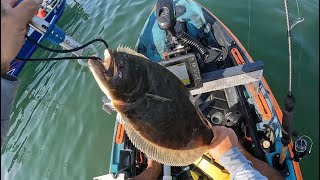 Flounder kayak fishing in Delaware kayakfishing flounder flounderfishing getoutside modelo [upl. by Schild502]