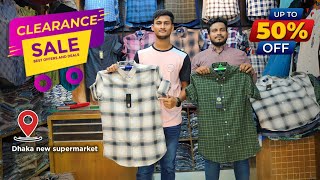 STOCK CLEARANCE SALE 🙆‍♂️ Shirt price in Bangladesh Check shirtformal shirtPaint shirt collection [upl. by Norraf]