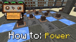 How to Immersive Engineering  Power Generation Minecraft 1165 [upl. by Alleon]