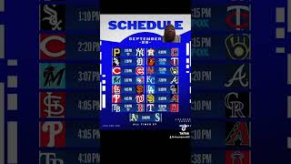 MLB baseball schedule for Saturday September 28 [upl. by Ahsinauj768]