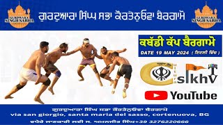 🛑LIVE KABADDI CUP BERGAMO  GURDWARA SINGH SABHA CORTENUOVA [upl. by Llekim]