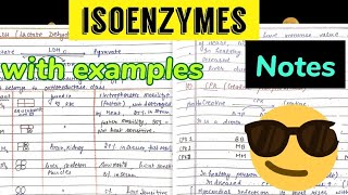 Isoenzymes  Examples Notes😎😎 [upl. by Aihtniroc785]