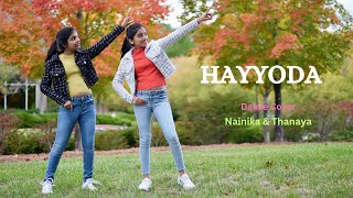 Hayyoda Tamil  JAWAN  Dance Cover  Nainika amp Thanaya [upl. by Phil524]