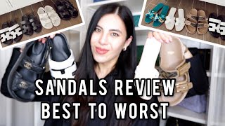 Popular Sandals ReviewBest to WorstChanel Hermes and Fendi [upl. by Farrish]