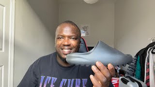 Adidas Yeezy Slide Slate Grey Unboxing 🔥🔥 [upl. by Missy]