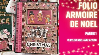 FOLIO ARMOIRE DE NOEL TUTORIEL PARTIE 1 avec un bloc ACTION [upl. by Leahcim]