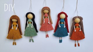 👧🌺DIY MUÑECA de MACRAME paso a paso  DIY Macrame Doll Step by Step Tutorial [upl. by Leiad817]