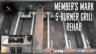 How To Members Mark Grill Burner Replacement and Rehab [upl. by Uzzial]