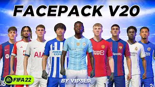 FacePack V20 By ViP3eR For FIFA22 FREE  Tutorial  TU17 [upl. by Amaras]