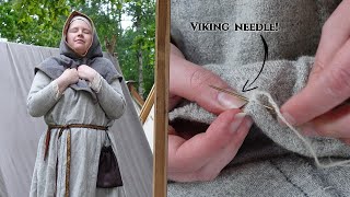 Hand Stitching a Viking Dress [upl. by Lura]