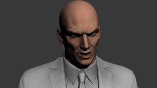 Alain Maindron  Hitman facial animation before render  rig and animation [upl. by Onitnas]