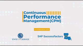 Continuous Performance Management CPM Information [upl. by Severn]