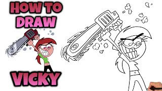 How To Draw Vicky  The Fairly OddParents drawing fairlyoddparents howtodraw [upl. by Yellat]