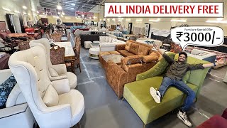 CHEAPEST FURNITURE MARKET DELHI  Sofa सिर्फ ₹3000 में  OCTO Furniture Nangloi Delhi [upl. by Notecnirp]