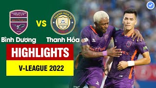 Highlights Bình Dương vs Thanh Hóa Đỉnh cao như ngoại hạng Anh  4 bàn không chiến hủy diệt đối thủ [upl. by Ahsam]