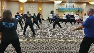 Three Dragons Way students silk reeling at the 2024 Light of Tai Chi seminar in Las Vegas [upl. by Ahseram]