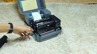 TSC Printer Ribbon amp Label Installation [upl. by Airbmat]