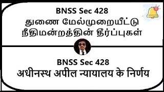 BNSS Section 428  Judgments of subordinate Appellate Court  Meaning in Tamil Hindi [upl. by Odoric]