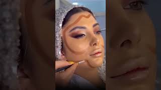 Face contour and makeup base✨💫 makeup makeuptutorial makeupartist tutorial trending bridal [upl. by Dupuy]