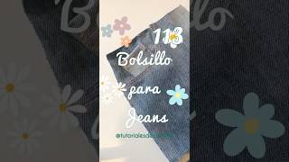 Bolsillo para jeans coser diydecostura coseresfacil tips costurafacilymas [upl. by Javler]