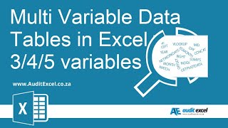 Excel Multi Variable Data tables template download instructions [upl. by Lednor]