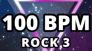 100 BPM  Rock 3  44 Drum Track  Metronome  Drum Beat [upl. by Asirrom191]