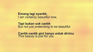 Learn Indonesian with Siti Badriah  Lagi Syantik Song Lyrics Translated to English [upl. by Etnoel]