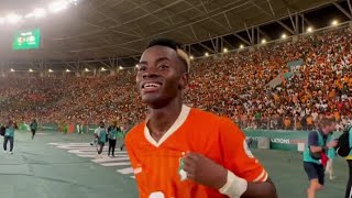 qualification de la Côte dIvoire en demi finale can 2023 [upl. by Ahsinek444]