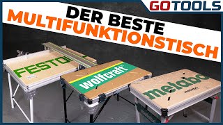 Multifunktionstisch Metabo MWB 100 mit Festool und Wolfkraft im Vergleich  Mit Verlosung [upl. by Adnalohs]