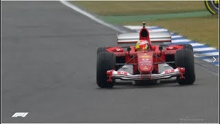 Formula1 2019  Germany  Mick Schumacher in Michael Schumachers F2004 Ferrari 1080p50 [upl. by Ludmilla]