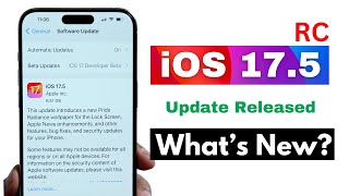 iOS 175 RC  iOS 175 RC Released  New Features in Hindi [upl. by Nirrat]