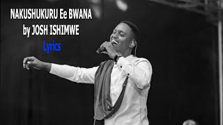 Nakushukuru ee bwana by Josh ISHIMWE Lyrics [upl. by Shurwood]