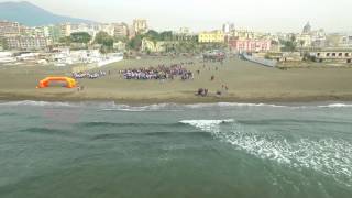 ECOnuotata spiaggia Torre Annunziata con drone [upl. by Etessil]