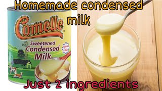 Homemade condensed milk  only 2 ingredients without powder milk by Farah Food Diaries [upl. by Otrepur747]