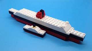 OLD How to build a LEGO Queen Elizabeth 2 and Nomadic [upl. by Nica]