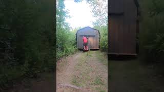 HOW TO INSTALL ELECTRICITY IN A SHED  OFF GRID CABIN POWER SYSTEM [upl. by Nosle426]